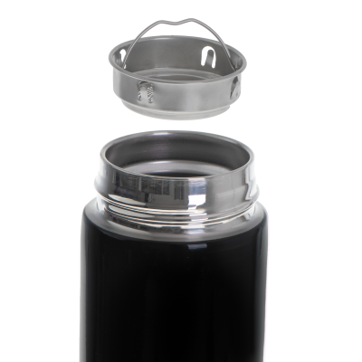 Adler | Thermal Flask | AD 4506bk | Material Stainless steel / Silicone | Black