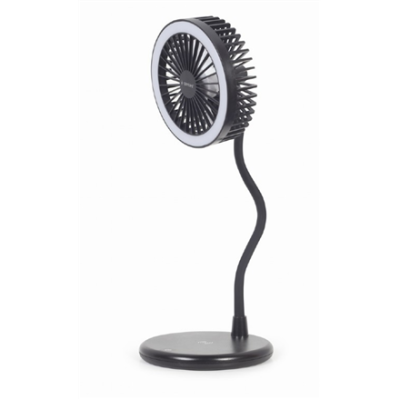 Gembird | TA-WPC10-LEDFAN-01 Desktop Fan With Lamp And Wireless Charger | N / A | Phone or tablet with built-in Qi wireless charging
