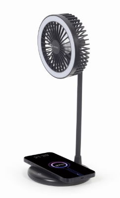 Gembird | TA-WPC10-LEDFAN-01 Desktop Fan With Lamp And Wireless Charger | N / A | Phone or tablet with built-in Qi wireless charging