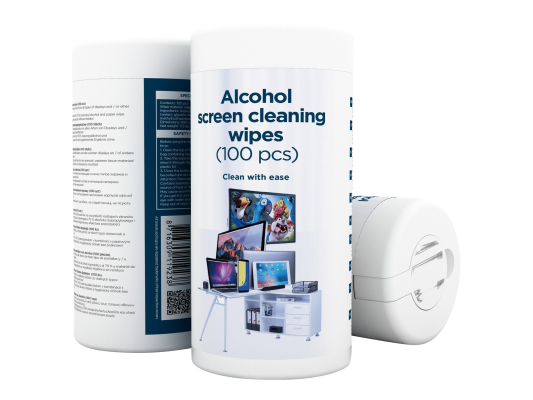 Gembird | Alcohol Screen Cleaning Wipes (100 pcs) | CK-AWW100-01 | Screen cleaning wipes
