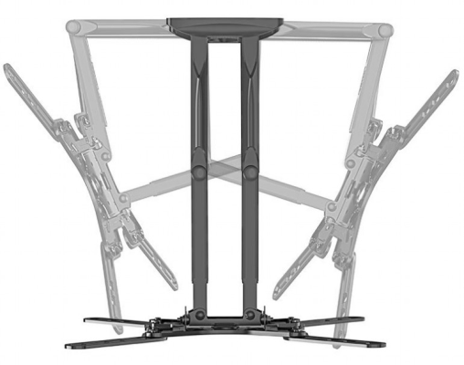 Gembird | Wall mount | WM-60ST-01 | Tilt, swivel, rotate | 32-60 " | Maximum weight (capacity) 36.4 kg | Black