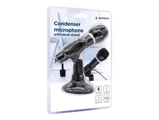 Gembird | Condenser Microphone with Desk-stand | MIC-D-04