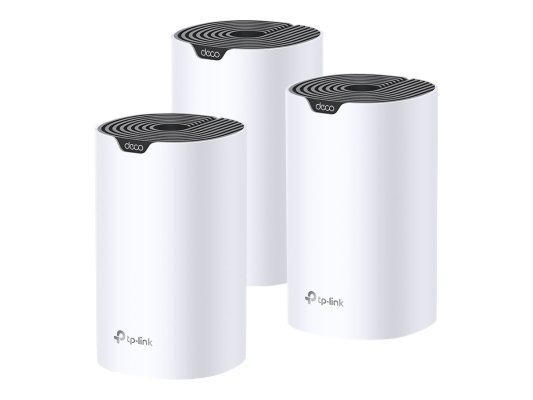 AC1900 Whole Home Mesh Wi-Fi System | Deco S7 (3-pack) | 802.11ac | 10 / 100 / 1000 Mbit / s | Ethernet LAN (RJ-45) ports 1 | Mesh Support Yes | MU-MiMO Yes | No mobile broadband | Antenna type Internal
