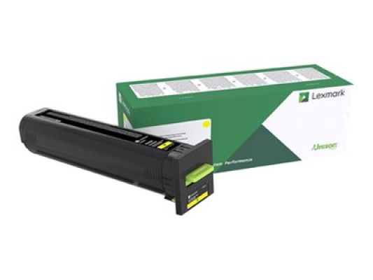 Lexmark CX860 Yellow Return Programme 55K Toner Cartridge | Lexmark 82K2UY0 | Lexmark - High Yield - yellow - original - toner cartridge - LCCP, LRP | Toner cartridge | Yellow