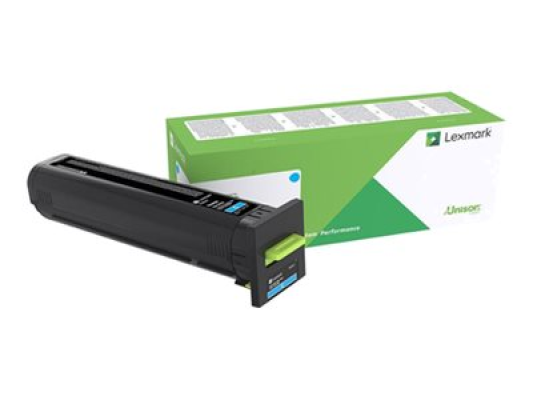 Lexmark 82K2XCE | Lexmark - Extra High Yield - cyan - original - toner cartridge - LCCP, Lexmark Corporate | Toner cartridge | Cyan