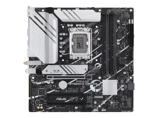 Asus | PRIME B760M-A WIFI D4 | Processor family Intel | Processor socket LGA1700 | DDR4 DIMM | Supported hard disk drive interfaces SATA, M.2 | Number of SATA connectors 4