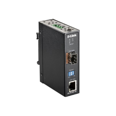 D-Link | Industrial Media Converter | DIS-M100G-SW | 10 / 100 / 1000Base-T | SFP