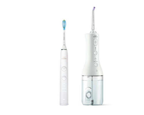 Philips | Oral irrigator + Electric toothbrush | HX3886 / 41 DiamondClean 9000 | Rechargeable | For adults | Number of brush heads included 1 | Number of teeth brushing modes 2 | White
