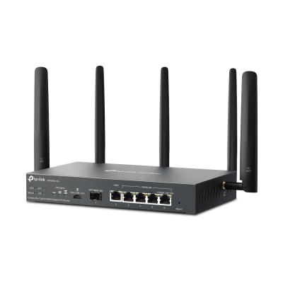 Omada 4G+ Cat6 AX3000 Gigabit VPN Router | ER706W-4G | 802.1q | 10 / 100 / 1000 Mbit / s | Mesh Support Yes | MU-MiMO Yes | Antenna type Detachable | 60 month(s)