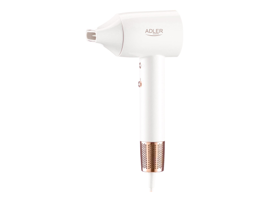 Adler Hair Dryer | SUPERSPEED AD 2272 | 1800 W | Number of temperature settings 3 | Ionic function | White
