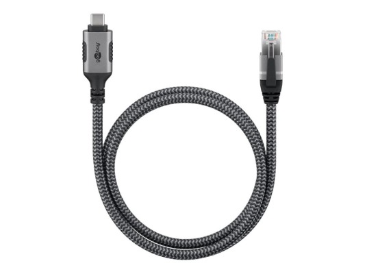 Goobay | USB-A 3.1 to RJ45 Ethernet Cable, 1 m | 70696 | Black