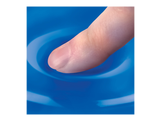 Fellowes | Mouse pad with wrist support CRYSTAL | Mouse pad with wrist pillow | 230 x 202 x 32 mm | Blue