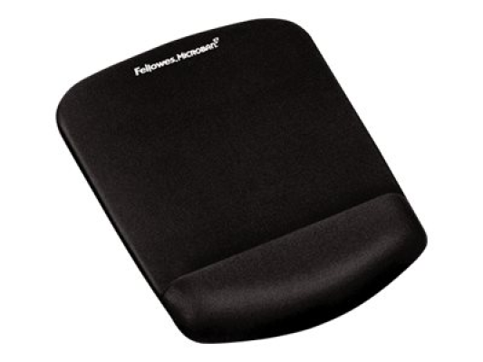 Fellowes | Mouse pad with wrist support PlushTouch | Mouse pad with wrist pillow | 238 x 184 x 25.4 mm | Black