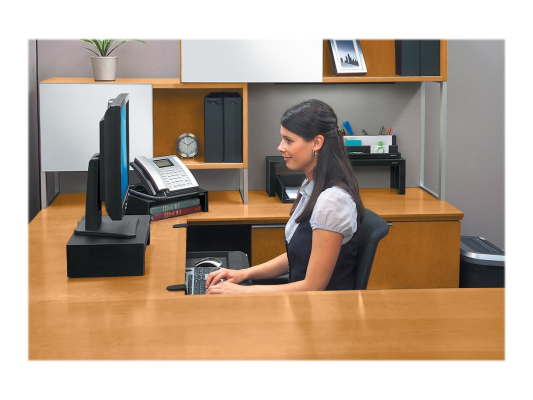 Fellowes | Designer Suites Monitor Riser | Height adjustment | Black