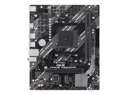 Asus | Processor family AMD A520 | Processor socket 1 x Socket AM4 | 2 DIMM slots - DDR4, ECC, unbuffered | Supported hard disk drive interfaces SATA-600 (RAID), 1 x M.2 | Number of SATA connectors 4