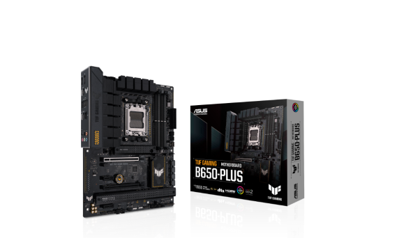 Asus | TUF Gaming B650-Plus - motherboard - ATX | Processor family AMD B650 | Processor socket 1 x Socket AM5 | 4 DIMM slots - DDR5, non-ECC, ECC, on-die ECC, unbuffered | Memory slots 4 | Supported hard disk drive interfaces SATA-600 (RAID), 