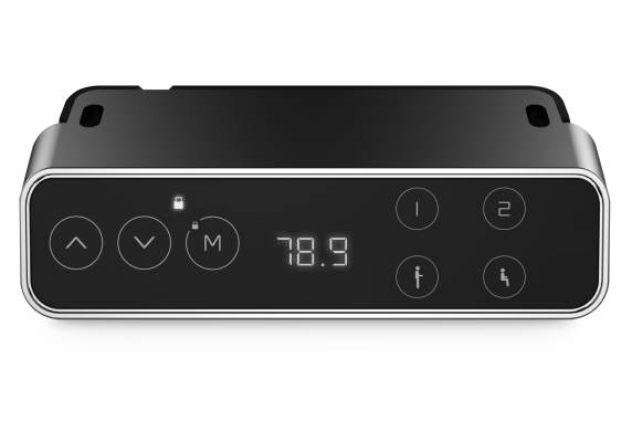 Electrically Height-Adjustable Table Frame, dual motor, 3 levels | 62-127 cm | Black