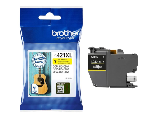 Brother LC421XLY | Ink Cartridge | Yellow