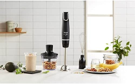 TEFAL | Blender | HB943838 InfintyForce | Hand Blender | 1000 W | Number of speeds 1 | Chopper | Black