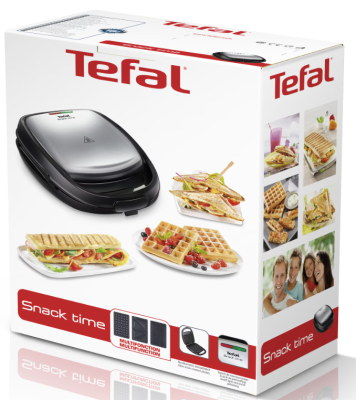 TEFAL Sandwich Maker | SW342D38 | 700 W | Number of plates 3 | Black / Stainless Steel