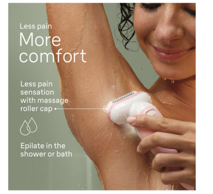 Braun Epilator | 9-011 3D Silk-epil 9 Flex | Operating time (max) 50 min | Number of power levels 2 | Wet & Dry | White / Gold