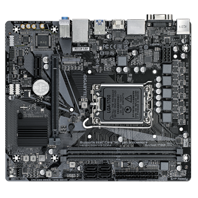 Gigabyte | H610M S2H V3 DDR4 G1.0 | Processor family Intel | Processor socket LGA1700 | DDR4 | Supported hard disk drive interfaces SATA, M.2 | Number of SATA connectors 4