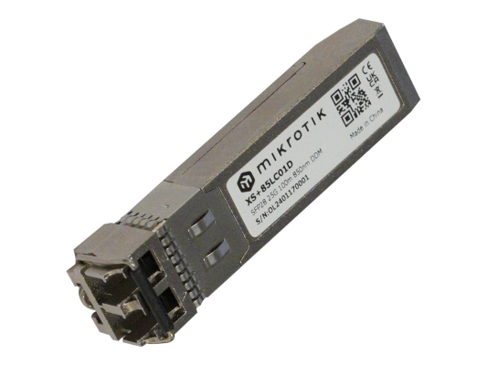 MikroTik SFP28 Module | XS+85LC01D | Dual LC UPC | 10000 / 25000 Mbit / s | Maximum transfer distance 100 m