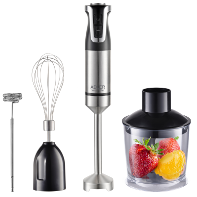 Adler | AD 4627 | Hand Blender Set | 1800 W | Number of speeds 20 | Turbo mode | Chopper | Stainless Steel / Black