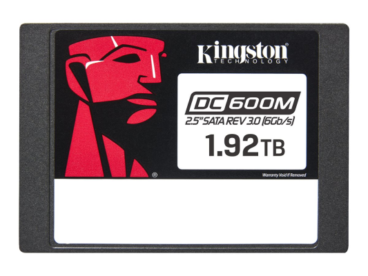Kingston DC600M | 1920 GB | SSD form factor 2.5" | Solid-state drive interface SATA Rev. 3.0 | Read speed 560 MB / s | Write speed 530 MB / s