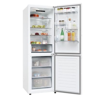 Candy Refrigerator | CNCQ2T618EW | Energy efficiency class E | Free standing | Combi | Height 185 cm | No Frost system | Fridge net capacity 235 L | Freezer net capacity 120 L | 38 dB | White