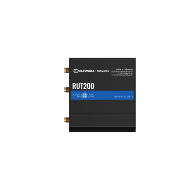 LTE Cat 4 Router | RUT200 | 802.11n | 10 / 100 Mbit / s | Ethernet LAN (RJ-45) ports 2 | Mesh Support No | MU-MiMO No | 2G / 3G / 4G