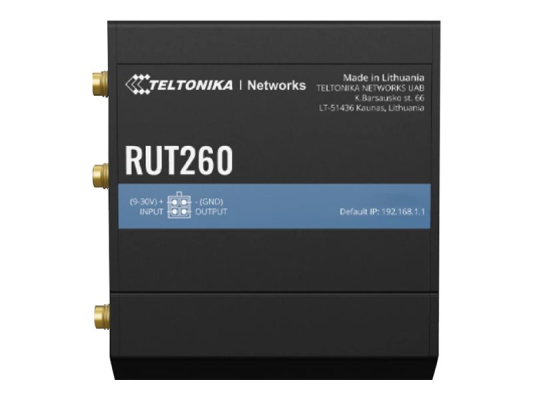 LTE Cat 6 Router | RUT260 | 802.11n | 10 / 100 Mbit / s | Ethernet LAN (RJ-45) ports 2 | Mesh Support No | MU-MiMO No | 4G