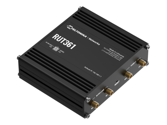 LTE CAT 6 Router | RUT361 | 802.11n | 10 / 100 Mbit / s | Ethernet LAN (RJ-45) ports 2 | Mesh Support No | MU-MiMO Yes | 4G