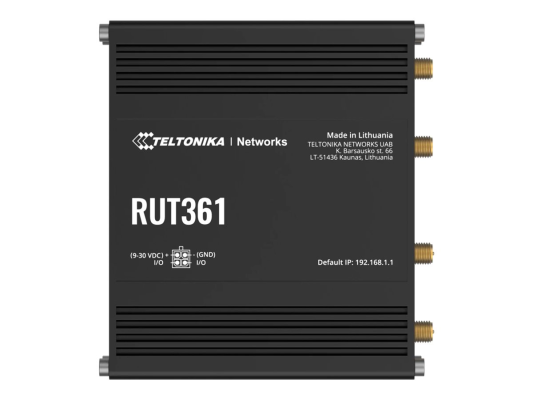LTE CAT 6 Router | RUT361 | 802.11n | 10 / 100 Mbit / s | Ethernet LAN (RJ-45) ports 2 | Mesh Support No | MU-MiMO Yes | 4G