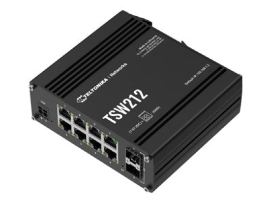 Teltonika Switch, 8 ports | TSW212 | L2 managed | Wall-mountable | SFP ports quantity 2