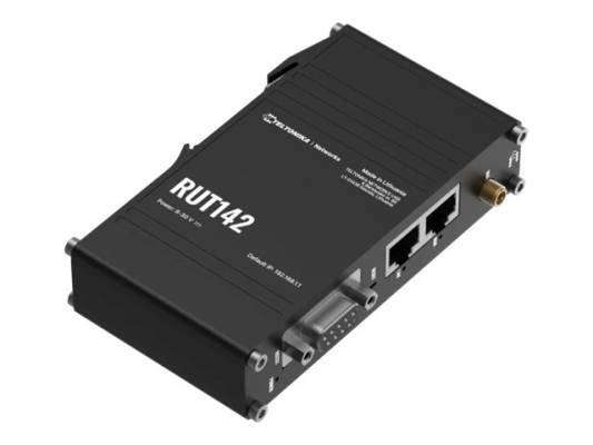 Ethernet Router with RS232 (RUT142000000) | RUT142 | 802.11n | 10 / 100 Mbit / s | Ethernet LAN (RJ-45) ports 1 | Mesh Support No | MU-MiMO No | No mobile broadband