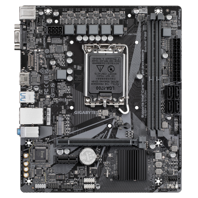 Gigabyte | H610M H V3 DDR4 | Processor family Intel | Processor socket LGA1700 | DDR4 DIMM | Supported hard disk drive interfaces M.2, SATA | Number of SATA connectors 4