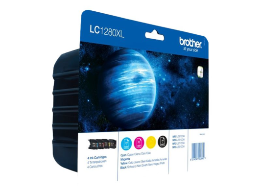 Brother Multipack | LC1280XL | Ink Cartridge | Magenta, Cyan, Yellow, Black