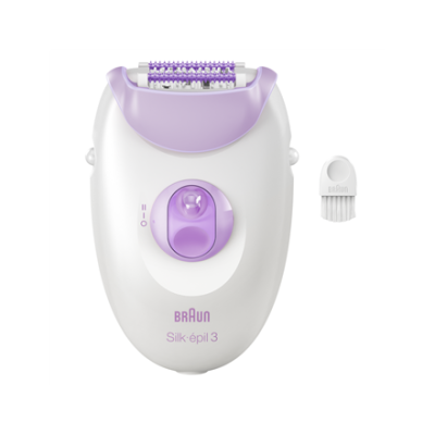 Braun Epilator | SE3-000 Silk épil 3 | Number of power levels 2 | White / Purple