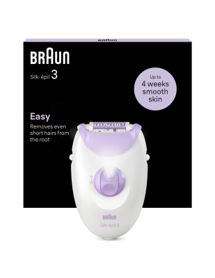 Braun Epilator | SE3-000 Silk épil 3 | Number of power levels 2 | White / Purple