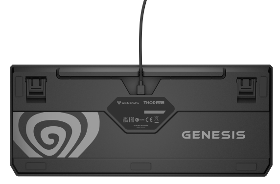 Genesis THOR 230 | Mechanical Gaming Keyboard | Wired | US | Black | USB Type-A | Outemu Red