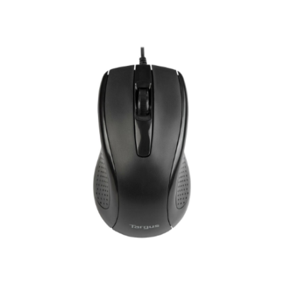 Targus Full-Size Optical Antimicrobial Wired Mouse | Targus Mouse | Full-Size Optical Antimicrobial | Wired | Black