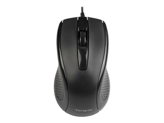 Targus Full-Size Optical Antimicrobial Wired Mouse | Targus Mouse | Full-Size Optical Antimicrobial | Wired | Black