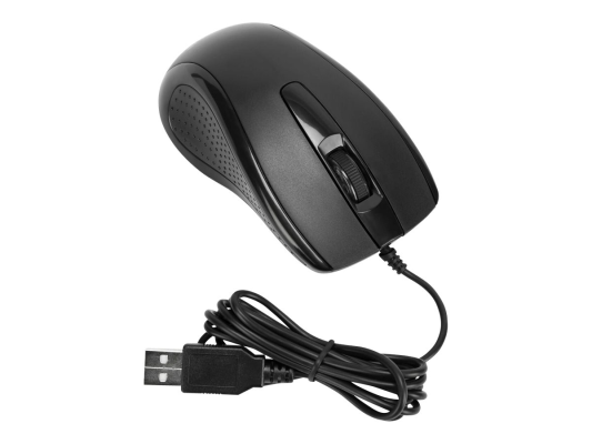 Targus Full-Size Optical Antimicrobial Wired Mouse | Targus Mouse | Full-Size Optical Antimicrobial | Wired | Black