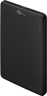 Goobay Magnetic Wireless Power Bank | 70182 | 5000 mAh | USB-C | Black