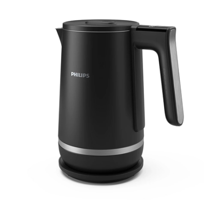 Philips | Double-walled Kettle | HD9396 / 90 7000 series | Electric | 2200 W | 1.7 L | Metal | 360° rotational base | Black