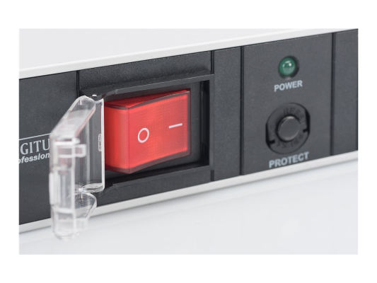 Digitus Aluminum outlet strip with overload protection | DN-95403 | Sockets quantity 7