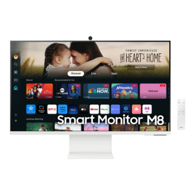 Samsung | LS32DM801UUXDU | 32 " | VA | 16:9 | 60 Hz | 4 ms | 3840 x 2160 pixels | 400 cd / m² | HDMI ports quantity 1 | White