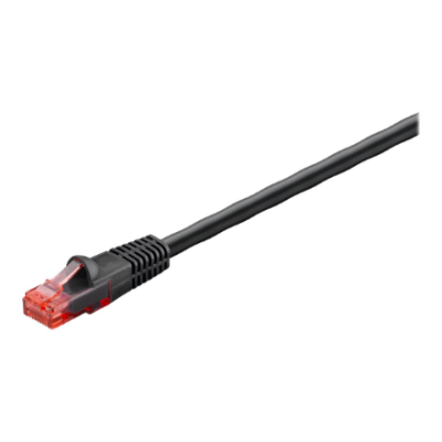 Goobay Outdoor Patch Cable | CAT 6 / 6A U / UTP | AWG 24 / 1 | Cable length: 15 m | Black