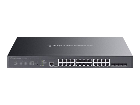 TP-LINK Switch | SG3428XMPP Omada | Managed L2 | Rackmountable | Gigabit Ethernet (copper) ports quantity 24 | SFP+ ports quantity 4 | PoE+ ports quantity 16 & 8x PoE++